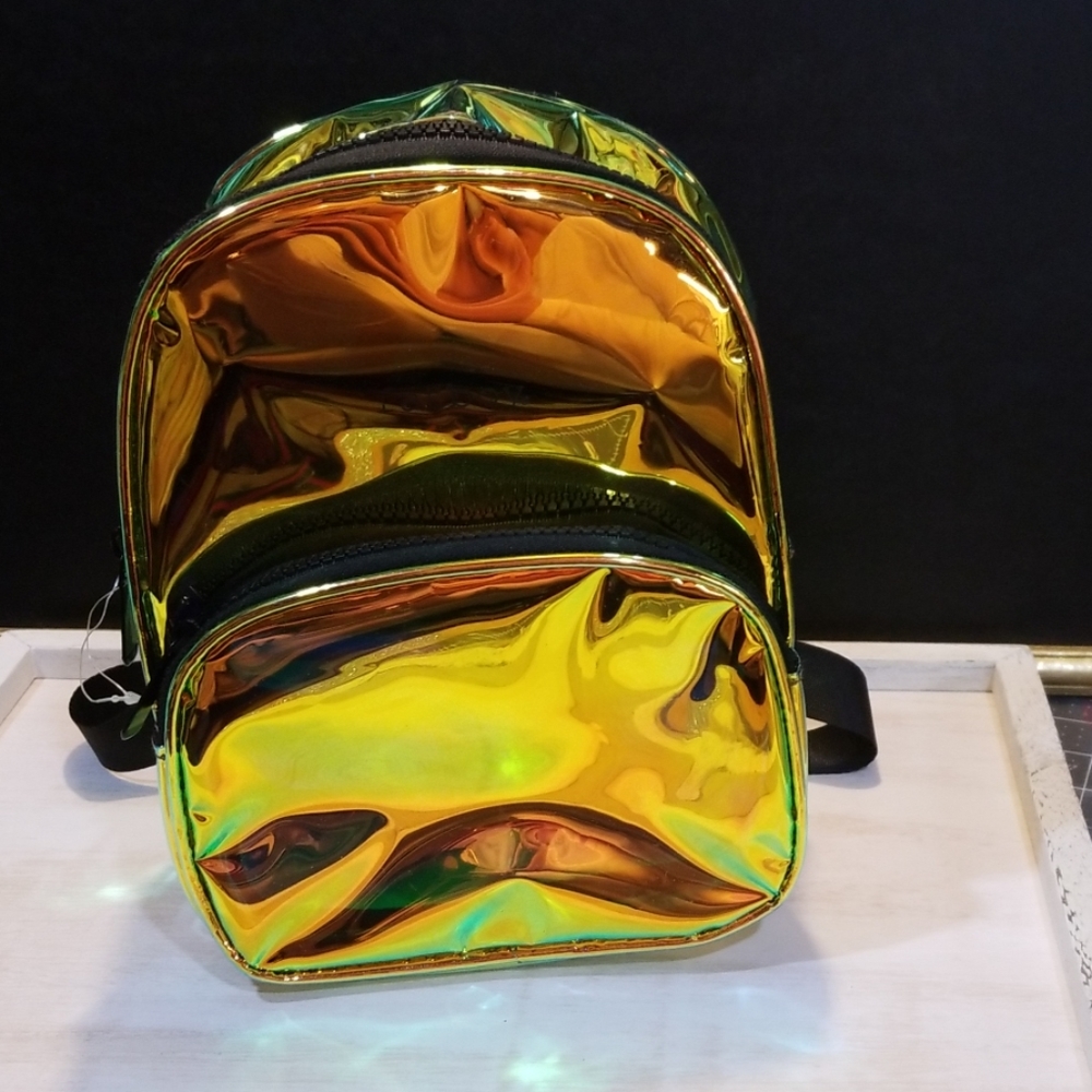 New Holographic mini backpack